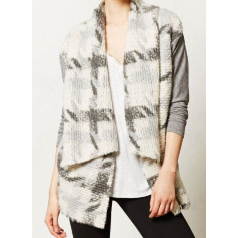 Dolan Anthropologie Sweater Jacket M Shacket Cardigan Full Zip Wool Mohair USA L
